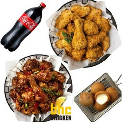 BHC 뿌링클+맛초킹+치즈볼+콜라1.25L