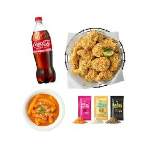 BHC 콰삭톡+분모자 로제 떡볶이+콜라1.25L