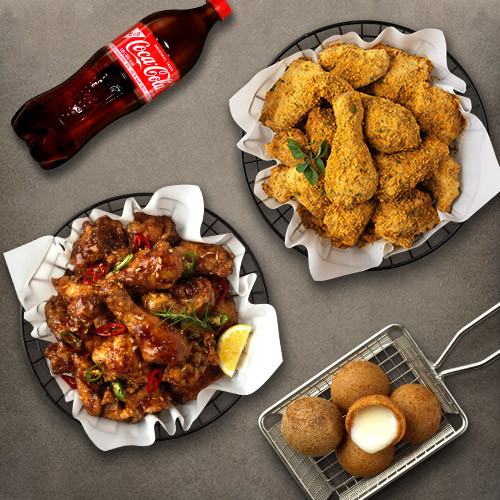 뿌링클+맛초킹+치즈볼+콜라1.25L