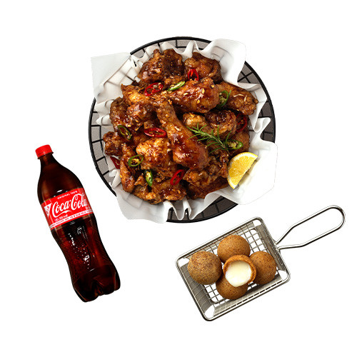 맛초킹+치즈볼+콜라1.25L