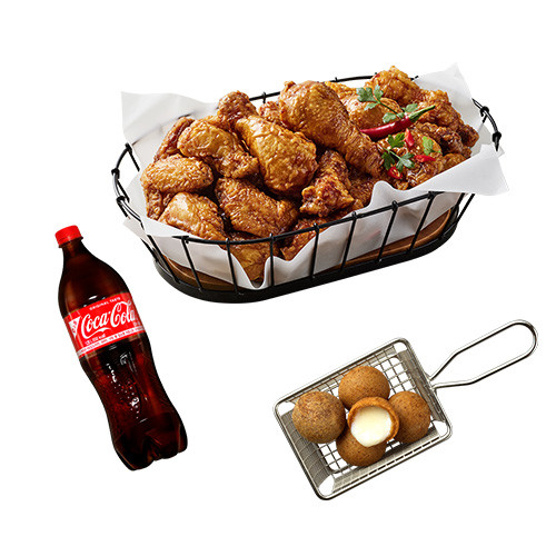 HOT골드킹콤보+치즈볼+콜라1.25L
