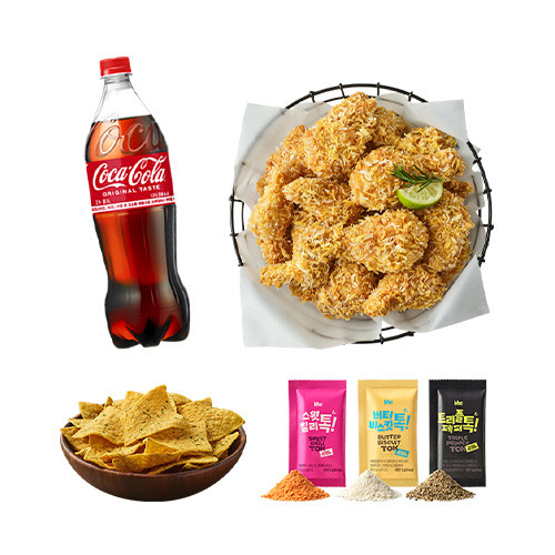 콰삭톡+뿌링클나쵸+콜라1.25L