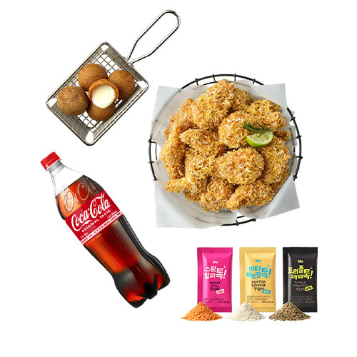 콰삭톡+치즈볼+콜라1.25L