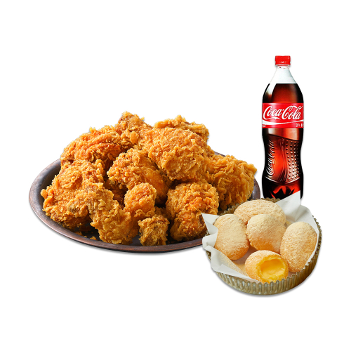 크리스피치킨+황금치즈볼5개+콜라1.25L