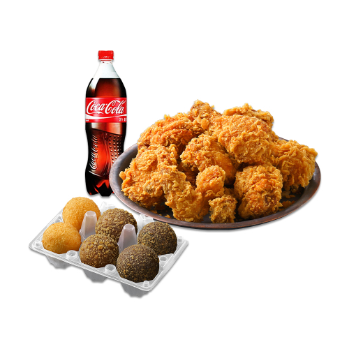 크리스피치킨+모둠치즈볼6개+콜라1.25L
