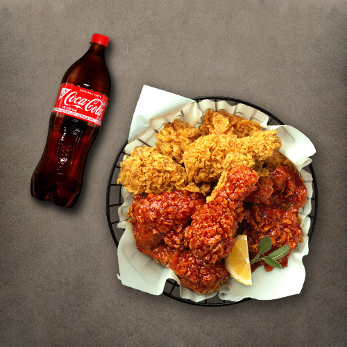 후라이드반/양념반+콜라1.25L