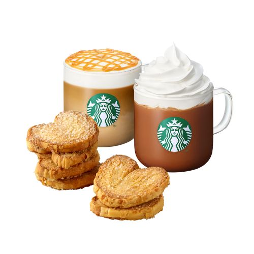 [달달한 내마음] 카라멜 마키아또 T + 카페 모카 T + 하트 파이