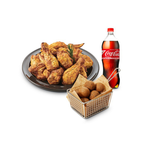 씬 후라이드+블랙치즈볼(5구)+콜라 1.25L