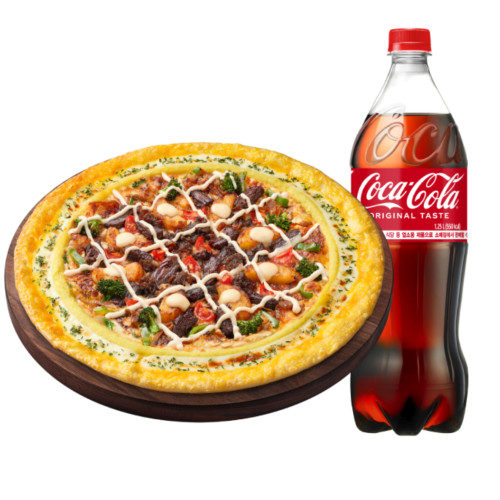 화이트 트러플 스테이크 뇨끼 리치골드L + 콜라 1.25L