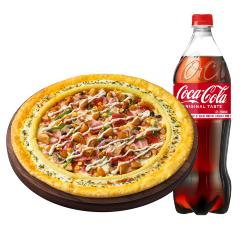 베이컨포테이토 리치골드M + 콜라 1.25L