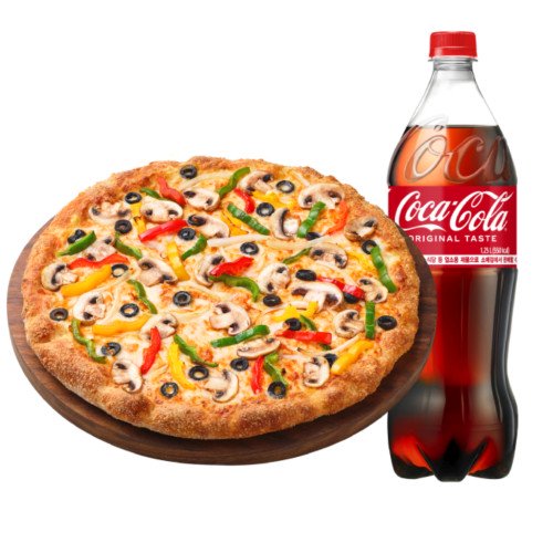 베지 러버 오리지널L + 콜라 1.25L