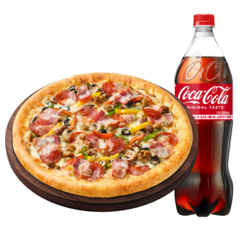 수퍼슈프림 치즈크러스트L + 콜라 1.25L