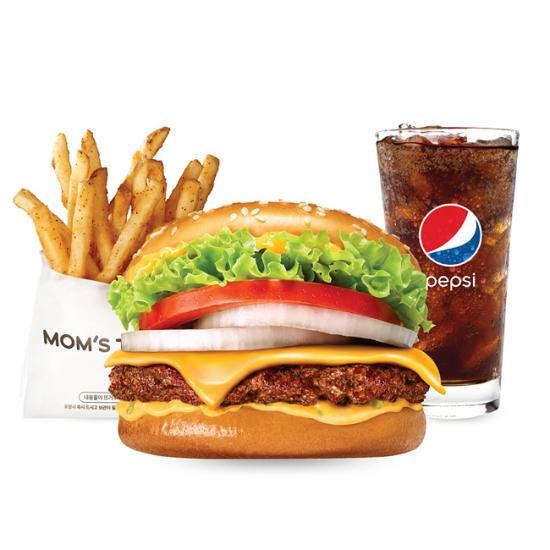 맘스터치  그릴드비프버거 세트