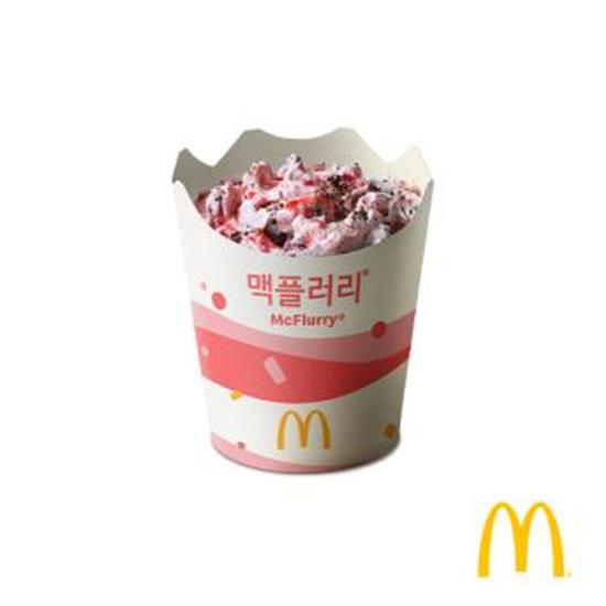 맥도날드 딸기 오레오 맥플러리