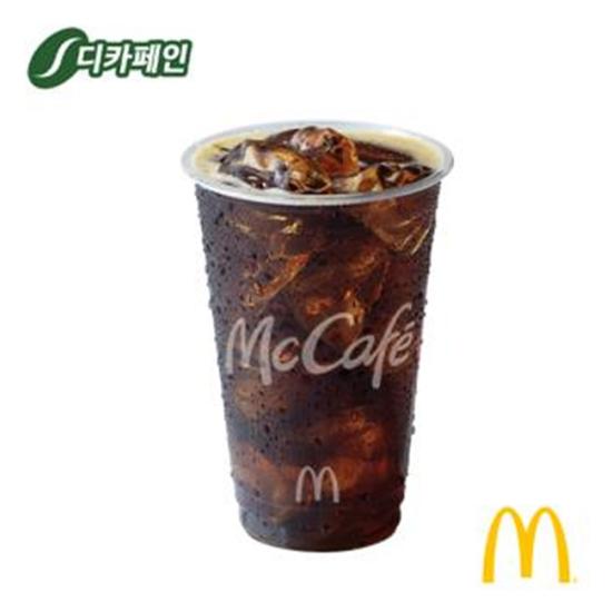 맥도날드 디카페인 아이스 아메리카노(시럽없음)(L)