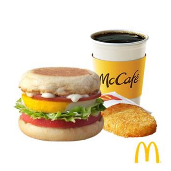 맥도날드 베이컨 토마토 에그 머핀 세트