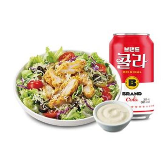 노브랜드버거 치킨 시저 샐러드 콤보