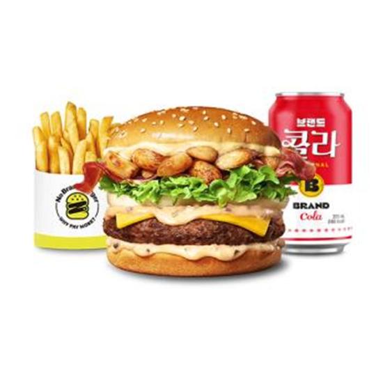 노브랜드버거 통마늘 베이컨 버거세트