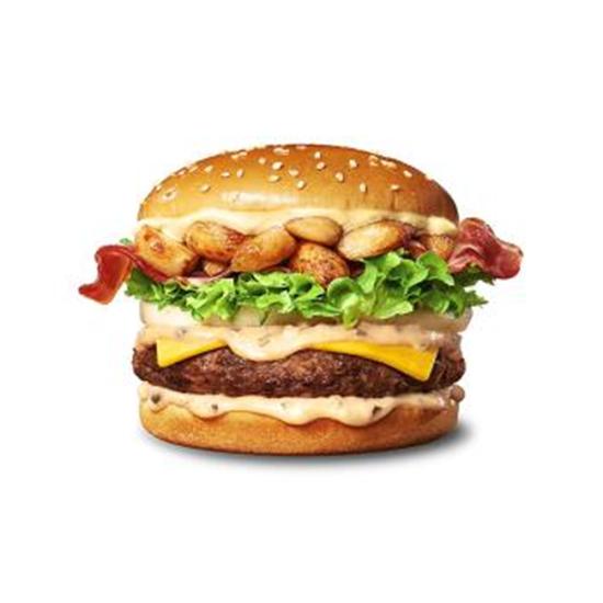 노브랜드버거 통마늘 베이컨 버거