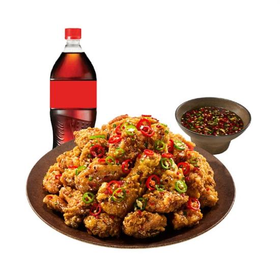 노랑통닭 (오리지널/순살)칼칼한청양치킨+콜라1.25L