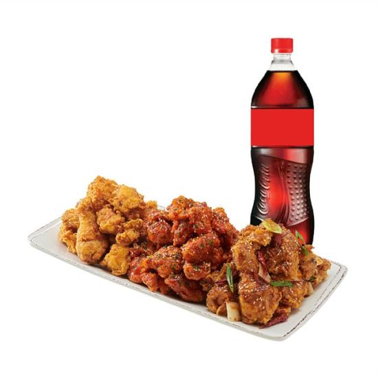 노랑통닭 (오리지널/순살)노랑3종+콜라1.25L