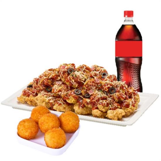 노랑통닭 (레귤러/순살)Two 콤비네이션+오리지널치즈볼+콜라1.25L