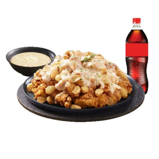 노랑통닭 (레귤러/순살)갈릭 인 더 딥+콜라1.25L