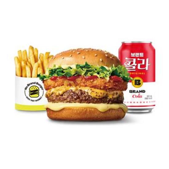 노브랜드버거 메가바이트 버거세트
