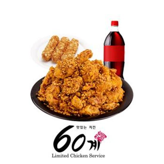 60계치킨 호랑이콤보&포테이토치즈스틱&콜라1.25L