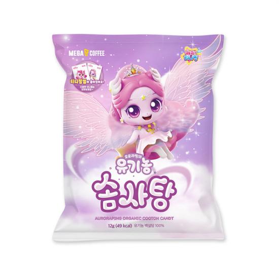 메가MGC커피 오로라핑의 유기농 솜사탕