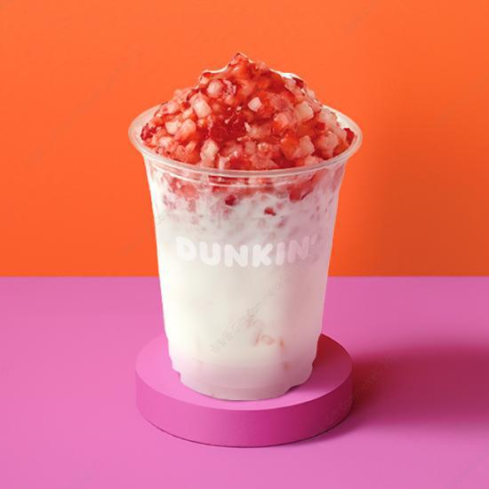 던킨 허니딸기라떼