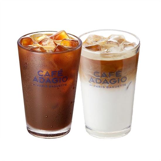 파리바게뜨 아이스 아메리카노+아이스 카페라떼