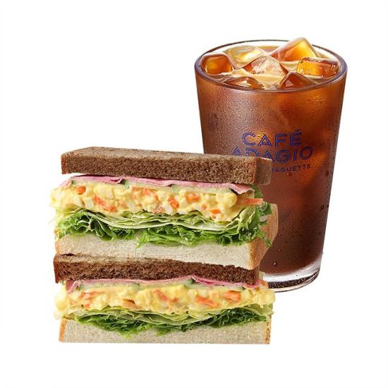파리바게뜨 애그 샐러드 샌드위치+아이스 아메리카노