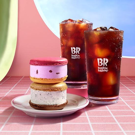 배스킨라빈스 달콤당충전 세트(아메리카노 2잔+아이스마카롱 2개)