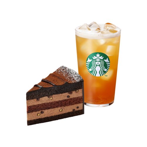 [잘될 거예요] 쉐이큰 자몽허니 블랙티T+초콜릿 크런치 케이크