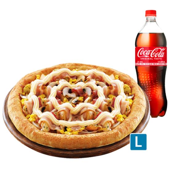 도미노피자 포테이토치즈엣지L+콜라1.25