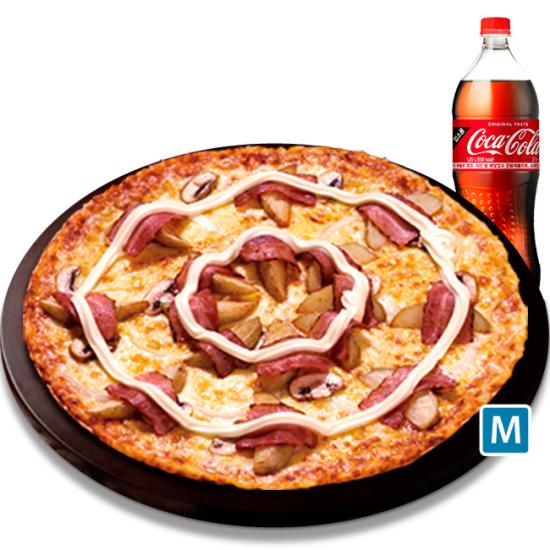 도미노피자 포테이토(씬)M+ 콜라1.25L