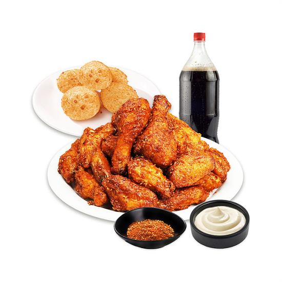 60계치킨 쯔란치킨(콤보)&쫀득치즈볼&콜라1.25L