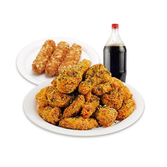 60계치킨 크크크치킨&포테이토치즈스틱&콜라1.25L