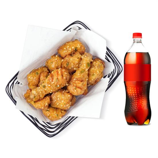 교촌치킨 허니갈릭한마리+콜라1.25L
