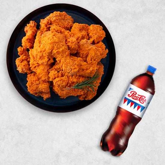 네네치킨 매콤치즈스노윙+콜라(1.25L)