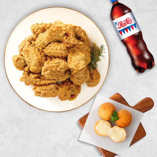 네네치킨 순살어니언스노윙치킨+네네볼+콜라(1.25L)
