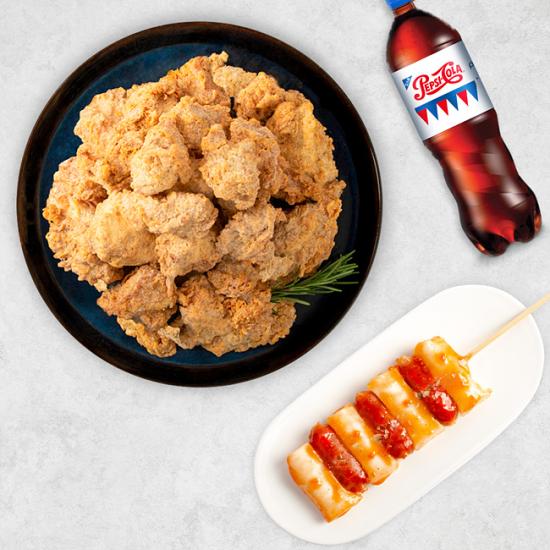 네네치킨 순살치즈스노윙치킨+네네소떡+콜라(1.25L)