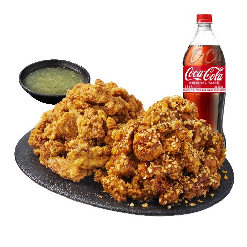 (순살/뼈)반반치킨(우도 땅콩/후라이드)+콜라1.25L