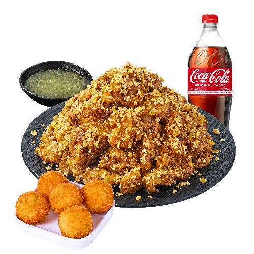 (순살/뼈)우도 땅콩 치킨+오리지널치즈볼+콜라1.25L