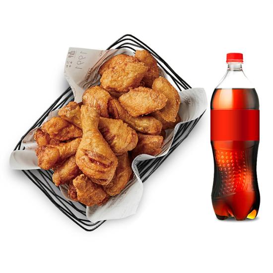 교촌치킨 간장콤보+콜라1.25L