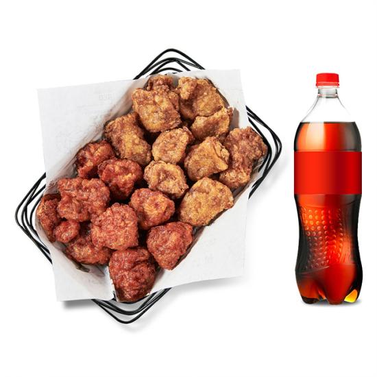 교촌치킨 반반순살[간장+레드]+콜라1.25L