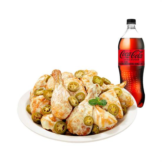 푸라닭 고추마요 치킨+코카-콜라제로 1.25L
