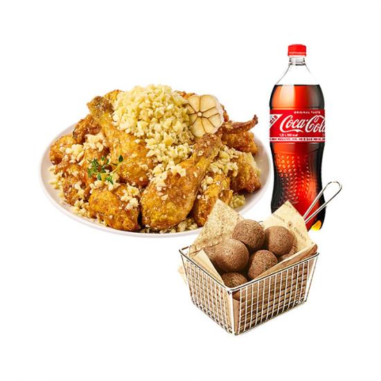 푸라닭 마마치+블랙치즈볼(5구)+콜라 1.25L