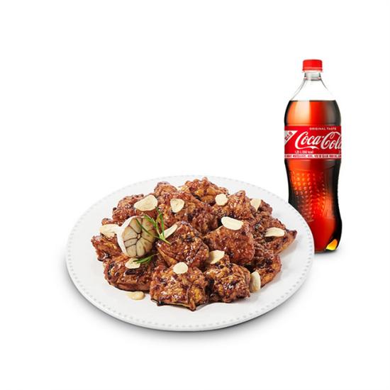 푸라닭 순(다리)살 블랙알리오+콜라 1.25L